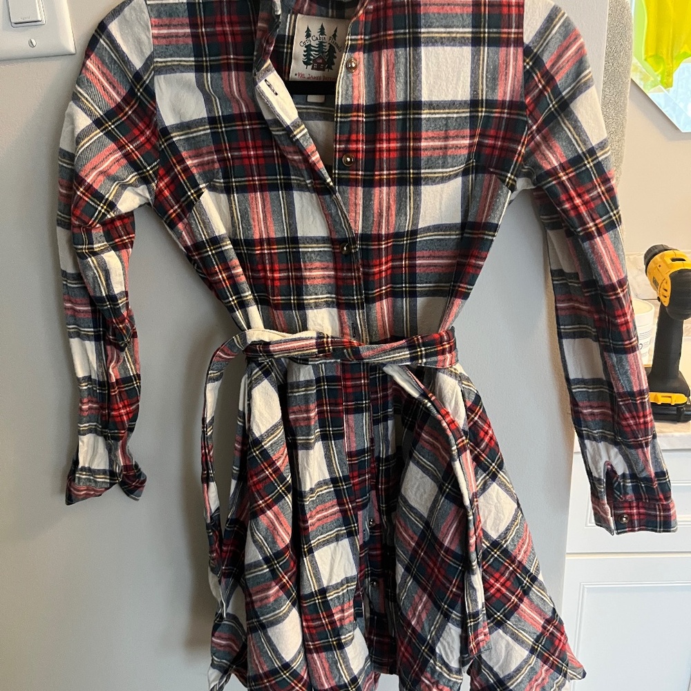 Kiel James Patrick Santa Baby Flannel Dress - xs